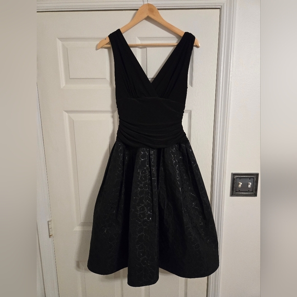 SL Fashions Dresses & Skirts - SL Fashions Black Fit And Flare Party Dress Size 8